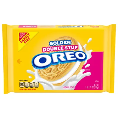 Nabisco Oreo Golden Double Stuf Sandwich Cookies Family Size! - Shop  Cookies at H-E-B