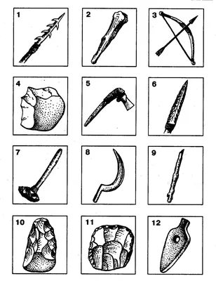Рисунки древние орудия труда - 69 фото