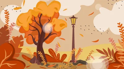 Симпатичные мультяшные осенние листья фон обои Обои Изображение для  бесплатной загрузки - Pngtree