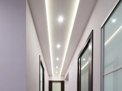 Парящий натяжной потолок цены, фото конструкции с подсветкой