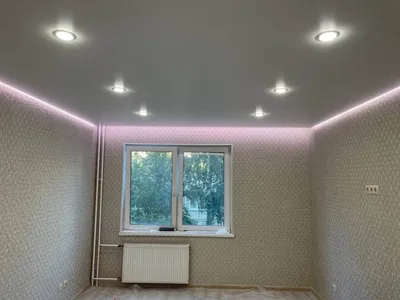 Парящие натяжные потолки с подсветкой в Москве: цена за м2 с установкой  тканевого парящего потолка