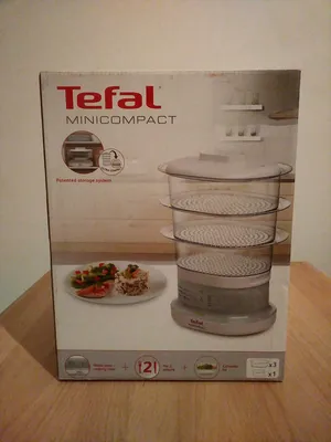 ᐉ Пароварка Tefal VC100230 • Купить в Киеве, Украине • Лучшая цена в  Эпицентр К