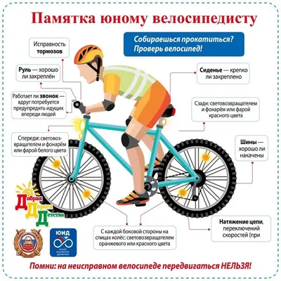 Памятки по ПДД для велосипедистов | СРЕДНЯЯ ОБЩЕОБРАЗОВАТЕЛЬНАЯ ШКОЛА № 105