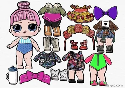 шаблон LOL и одежды для вырезания из бумаги распечатать | Disney paper  dolls, Paper dolls, Barbie paper dolls