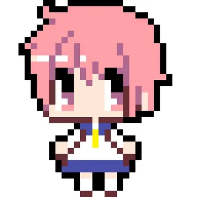 I Love Anime Pixel Art\" Sticker by BeltsukiDesing | Redbubble