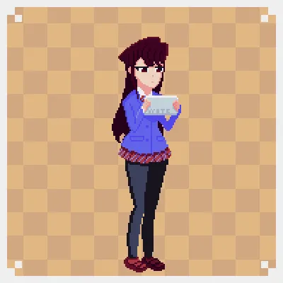 Pixel art anime on Craiyon