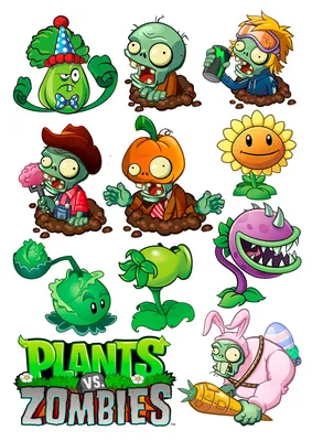 Вафельная картинка Растения против Зомби | Съедобные картинки Plants vs  Zombie | Plants vs Zombie Формат А4 (ID#1262720292), цена: 70 ₴, купить на  Prom.ua