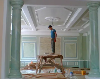 Потолок из гипсокартона цена в Алматы. От \"Vektor-8\".