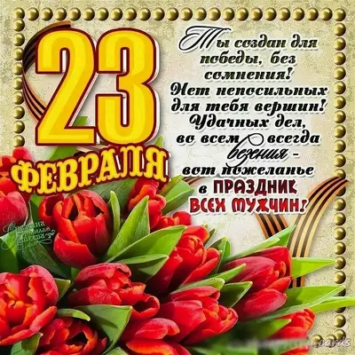 25 красивых открыток «С 23 февраля!», чтобы праздник удался – Canva