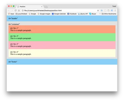 CSS Positioning – Position Absolute and Relative Example