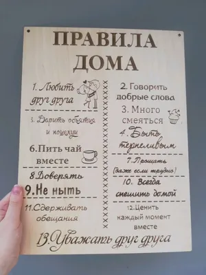 Картина-мотиватор Симфония Правила дома у бабушки и дедушки 30х40см —  купить в Екатеринбурге — цена, недорого | интернет-магазин ДОМ