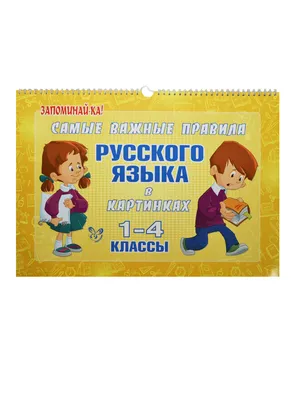 Книга \"Школа от А до Я\" - Все правила русского языка в картинках, 1-4  классы купить в интернет-магазине MegaToys24.ru недорого.