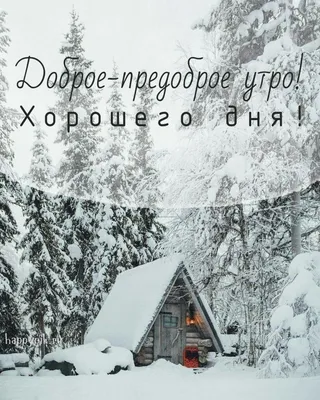 С Добрым Зимним утром: картинки, гифки, открытки, стикеры, пожелания, по  именам