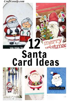 12 Handmade Santa Christmas Card Ideas – Stamping