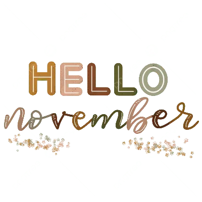 Hello November cute flower wreath vector illustration doodle style Stock  Vector | Adobe Stock