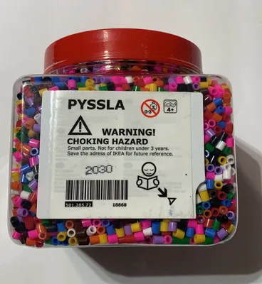 PYSSLA bead shape set of 4, mixed colors - IKEA