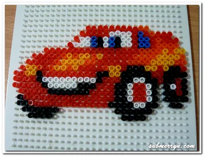 Pyssla Beads : Lightning McQueen « Home is where My Heart is…