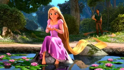 Обои на рабочий стол Rapunzel / Рапунцель из мультфильма Tangled / Рапунцель:  запутанная история, by Ksulolka, обои для рабочего стола, скачать обои,  обои бесплатно