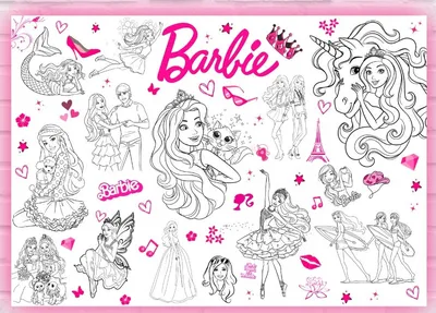 Набор для творчества Раскраска Барби 84х120 см + маркеры 12 шт  (ID#2019654477), цена: 315 ₴, купить на Prom.ua
