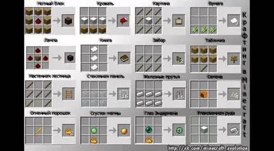 Майнкрафт крафт Рецепты крафта в minecraft - YouTube