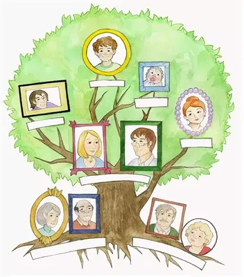 Генеалогическое древо семьи» - Скачать шаблон | Раннее развитие