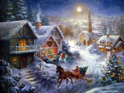 Волшебное Рождество обои для рабочего стола, картинки Волшебное Рождество,  фотографии Волшебное Рождество, фото Волшебное Рождество скачать бесплатно  | FreeOboi.Ru