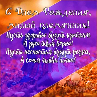 С днем рождения племянник