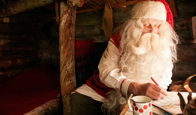 Смешной дед мороз Санта Клаус …» — создано в Шедевруме