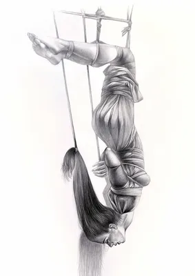 Shibari, hands tied behind your back. Shibari knots. The concept of bdsm.  Stock Photo | Adobe Stock