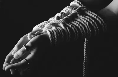 Full Length Portrait Of Woman Posing With Shibari In Studio Stock Photo,  Picture and Royalty Free Image. Image 17597027.