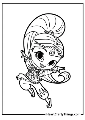 Shimmer and Shine Genies Divine Foil Stickers