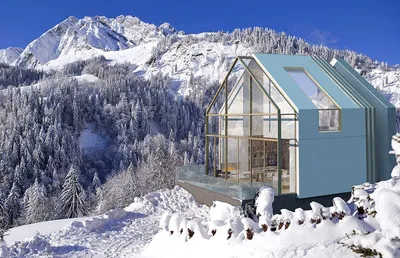 Chalet Under Heavy Snow - Bettmeralp, Switzerland Stock Photo - Image of  rent, alps: 206262052