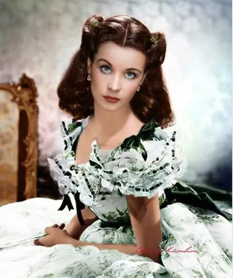 Young Girl at the Image of Scarlett O Hara Stock Image - Image of fear,  gone: 59437879