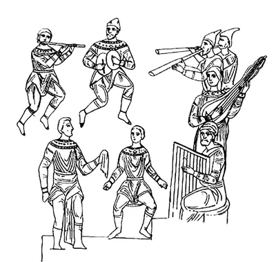 Рисунок Веселый скоморох (из былины Вавило и скоморохи) №70542 - «В мире  литературных героев» (08.02.2024 -