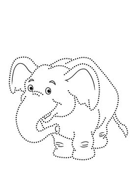 Раскраска слоны - Бесплатнo Pаспечатать или Cкачать Oнлайн