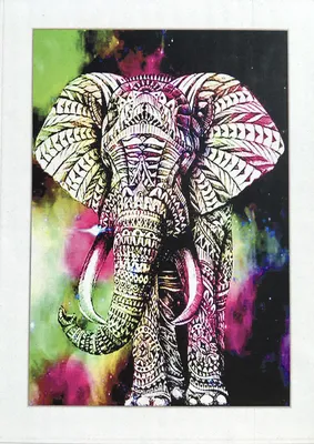 Живопись по номерам Ганеша Индийский слон Мифология Индия 30х40