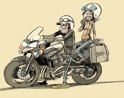 [76+] Смешные картинки про мотоциклистов обои