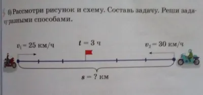 Рассмотри рисунок и схему.Составь задачу.Реши задачу разными способами  с129√2 (б)помогите - Школьные Знания.com