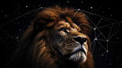 Созвездие льва реалистично высокая …» — создано в Шедевруме