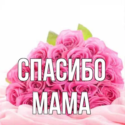 Открытка Спасибо Мама За Все полосатая с цветами | Продажа в Киеве и Украине