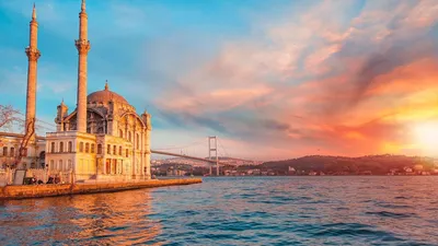 Картинка Istanbul Mosque HD для Widescreen рабочего стола PC 1920x1080 Full  HD