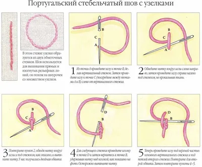 Гладкий стебельчатый шов | Сельская рукодельница | Дзен