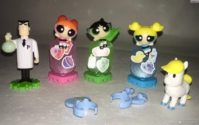 The Powerpuff Girls - Bubbles and Donny the Unicorn with display stands |  eBay