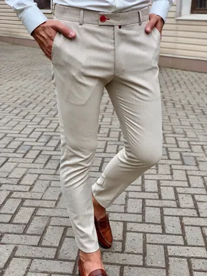 Мужские укороченные светлые брюки. Арт.:6-1030-3 – купить в магазине  мужской одежды Smartcasuals