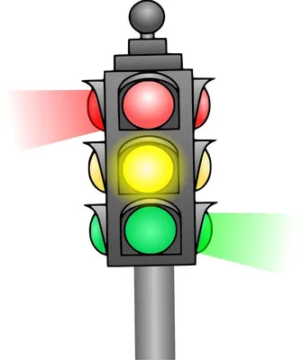 Светофор: картинки для детей | Traffic light, Light clips, Free clip art