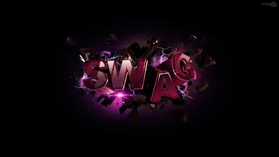 Обои mocanu, minimalism, swag, smash, design, text, 3d, render, marin,  game, cool, crash, effect на рабочий стол