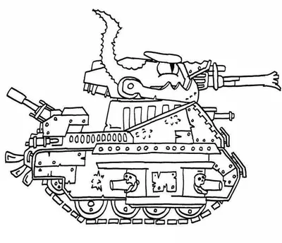 Раскраска детская танк - 70 фото