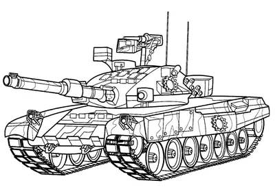 Раскраска танки раскраски с танками и военной техникой...