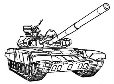 Раскраска Тяжелый танк | Раскраски танки. Раскраска боевой военной техники:  танки