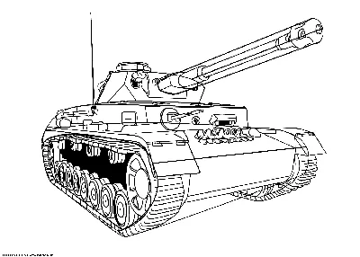 Раскраска танк т-34. танк т-34 вид сбоку танки. Раскраски в формате А4.